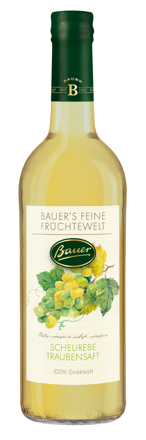Bauer's feine Früchtewelt Scheurebe Traubensaft Bauer's feine Früchtewelt Scheurebe Traubensaft